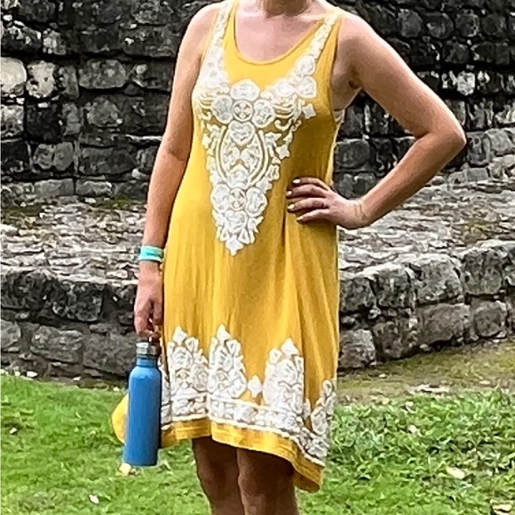 Exist Yellow Print Boho Dress - Picture 4 of 5
